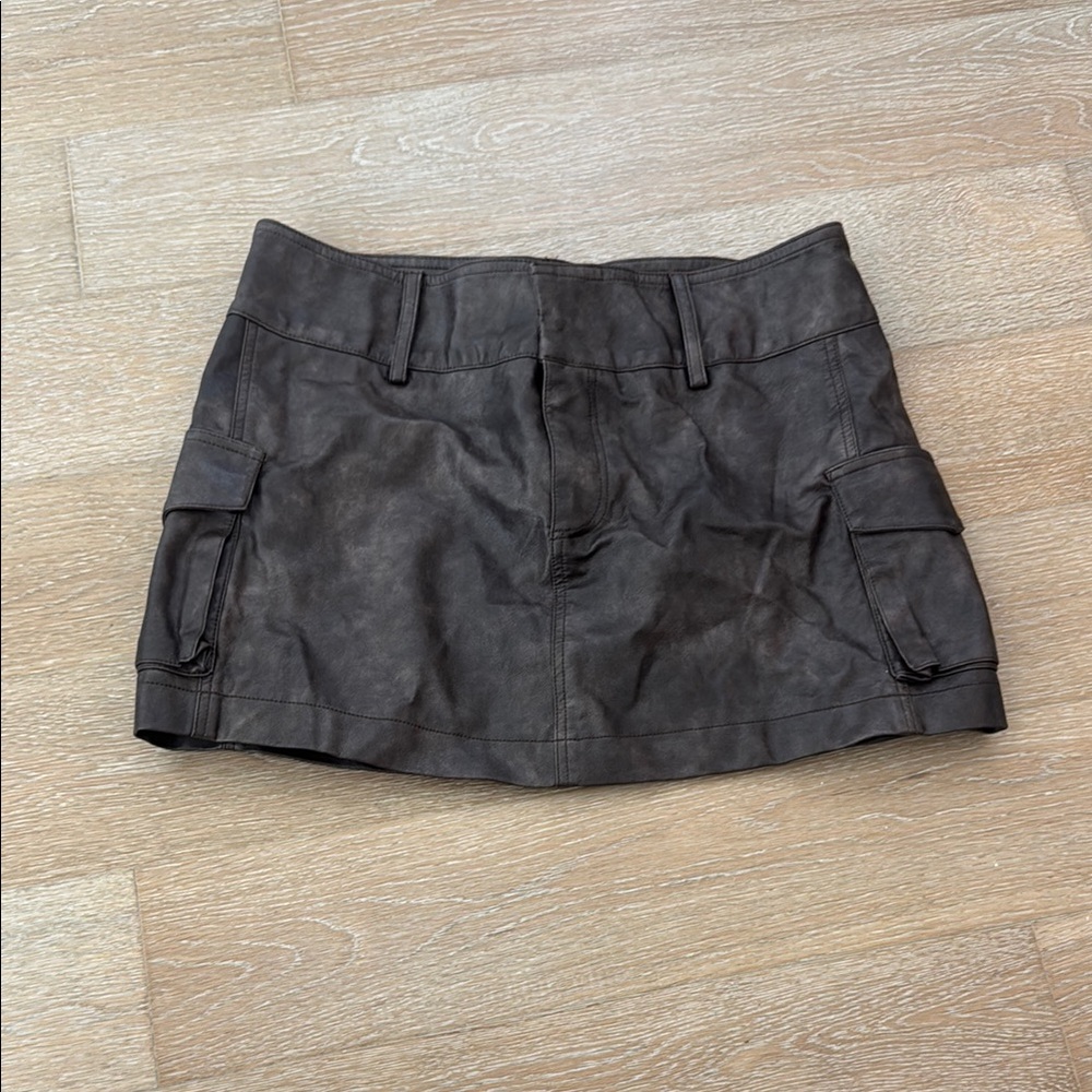 Princess Polly Dark Brown Mini Skirt